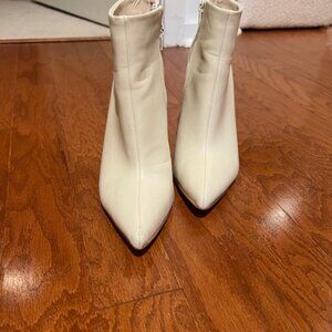 BCBG White Booties